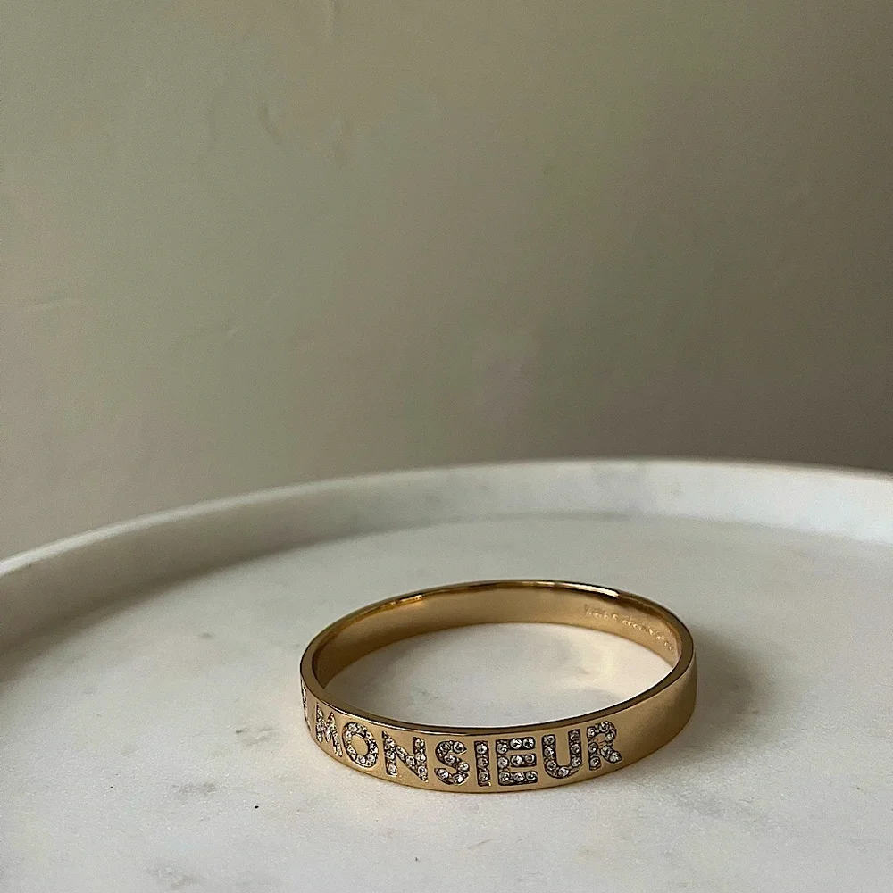 KATE SPADE BONJOUR MONSIEUR ICONIC BANGLE BRACELET - Picture 3 of 4